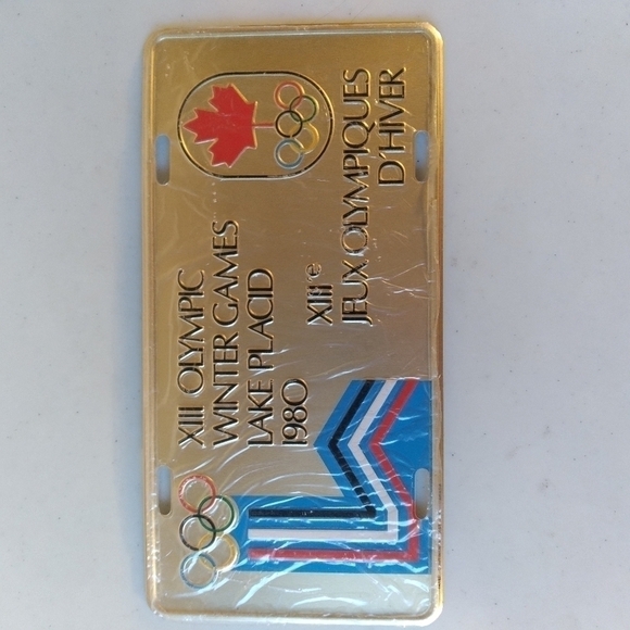 𝅺vtg 1980 lake placid  olympics license plate radio contest - Picture 3 of 4